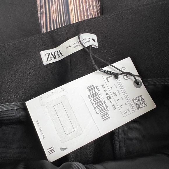 Zara large black nwt pants - Picture 3 of 8